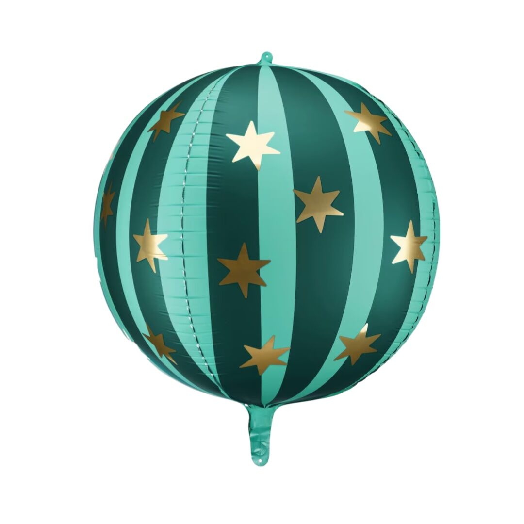 Green Round Circus Foil balloon