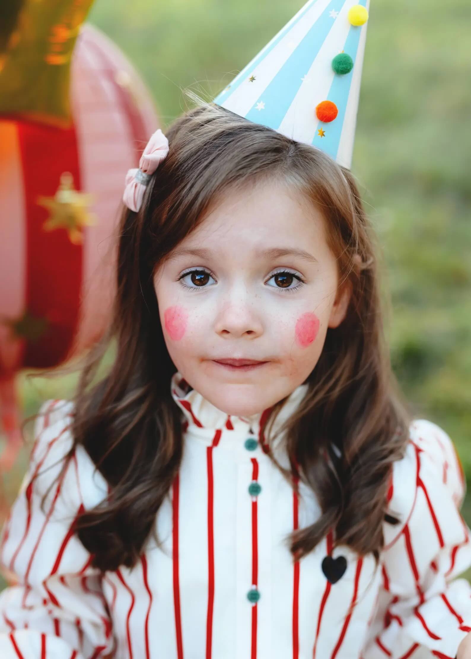 Circus Party Hats with Pom Poms