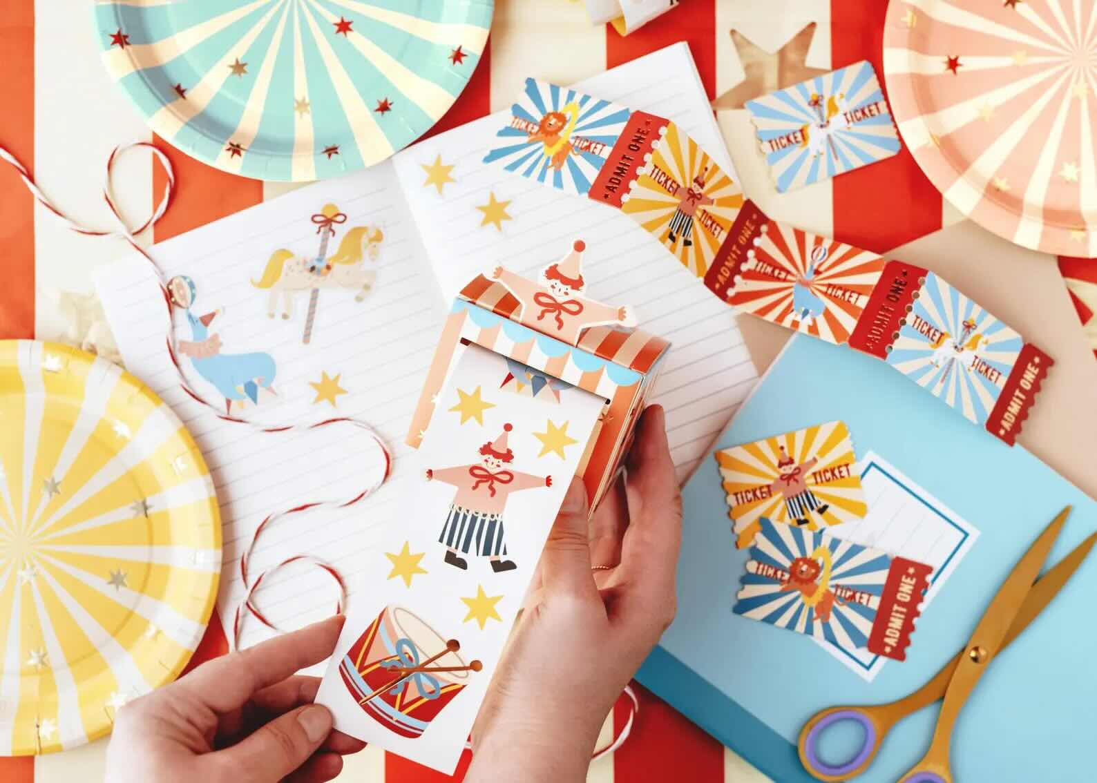 Circus Stickers and 16 Entry Tickets