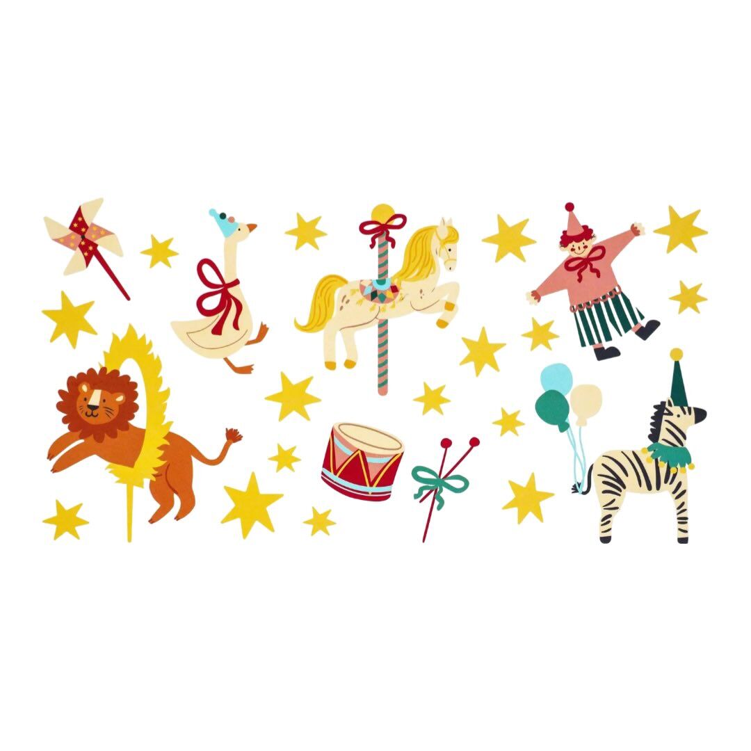 Temporary Circus Theme Tattoos