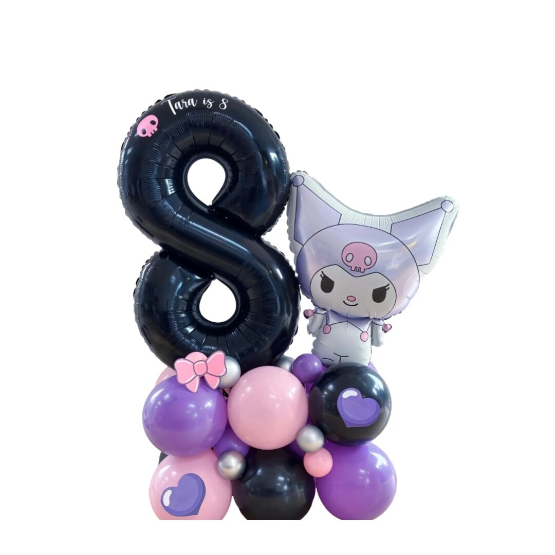 DIY Large Kuromi Balloon Stack
