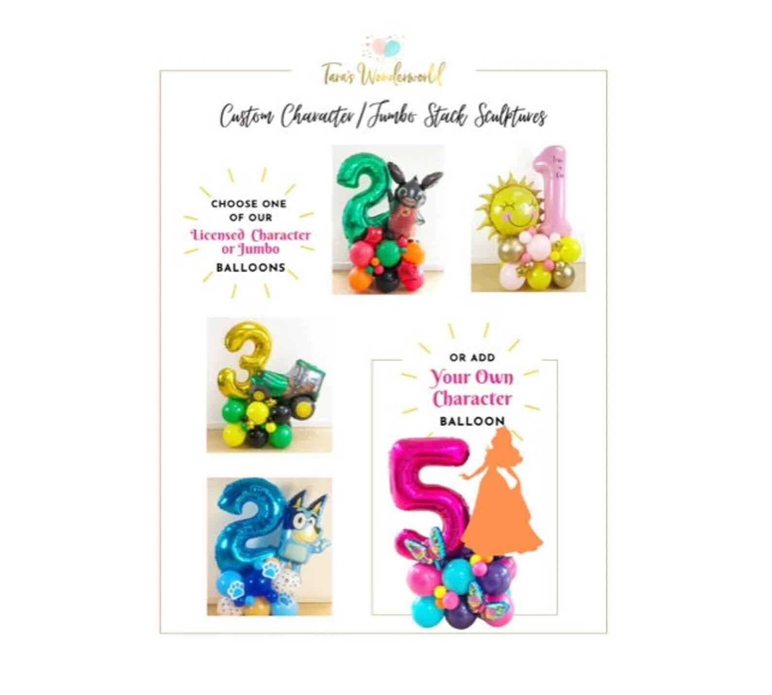 Customisable Jumbo Balloon Stack