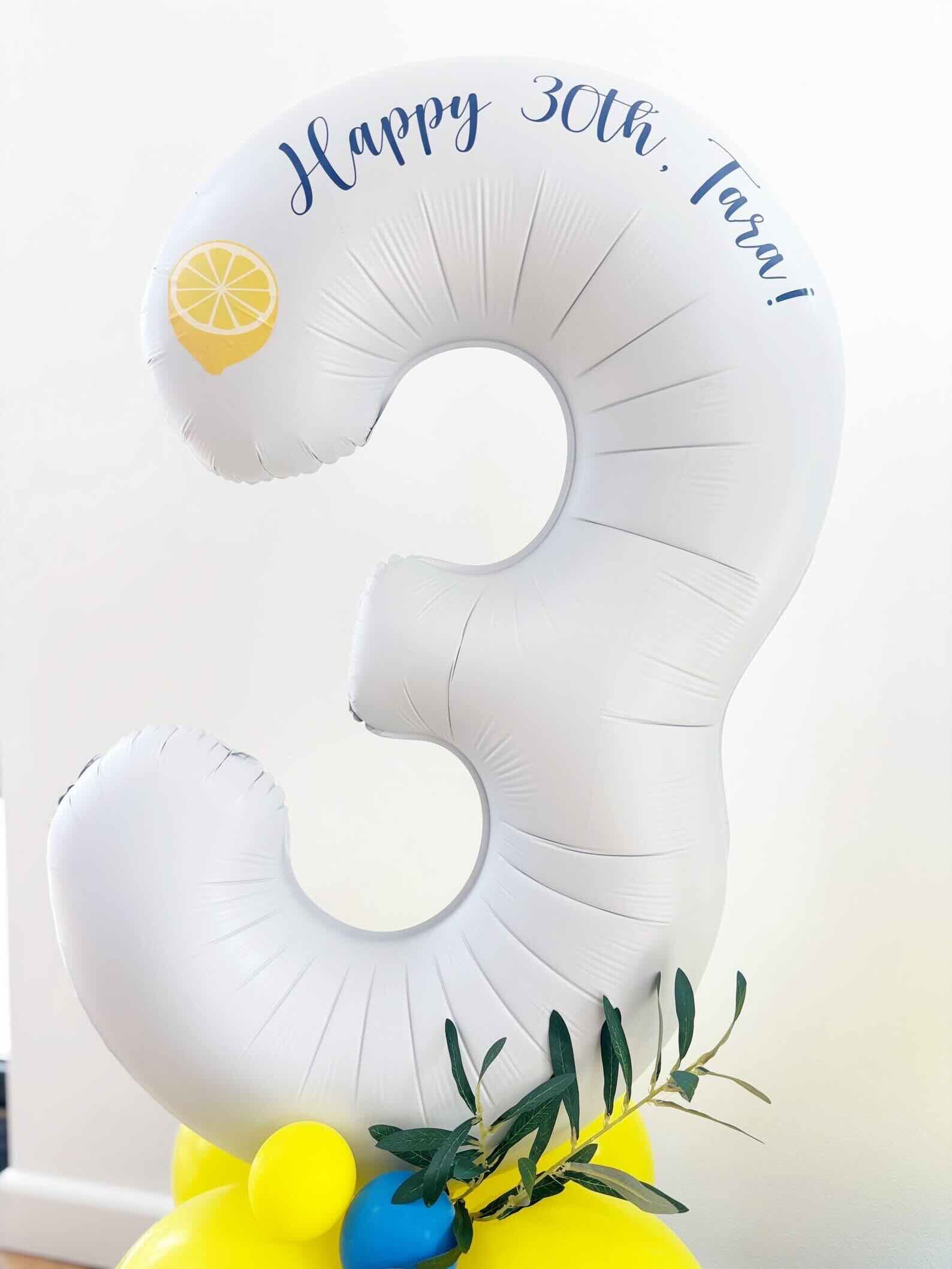 Lemon Birthday Balloon Sculpture