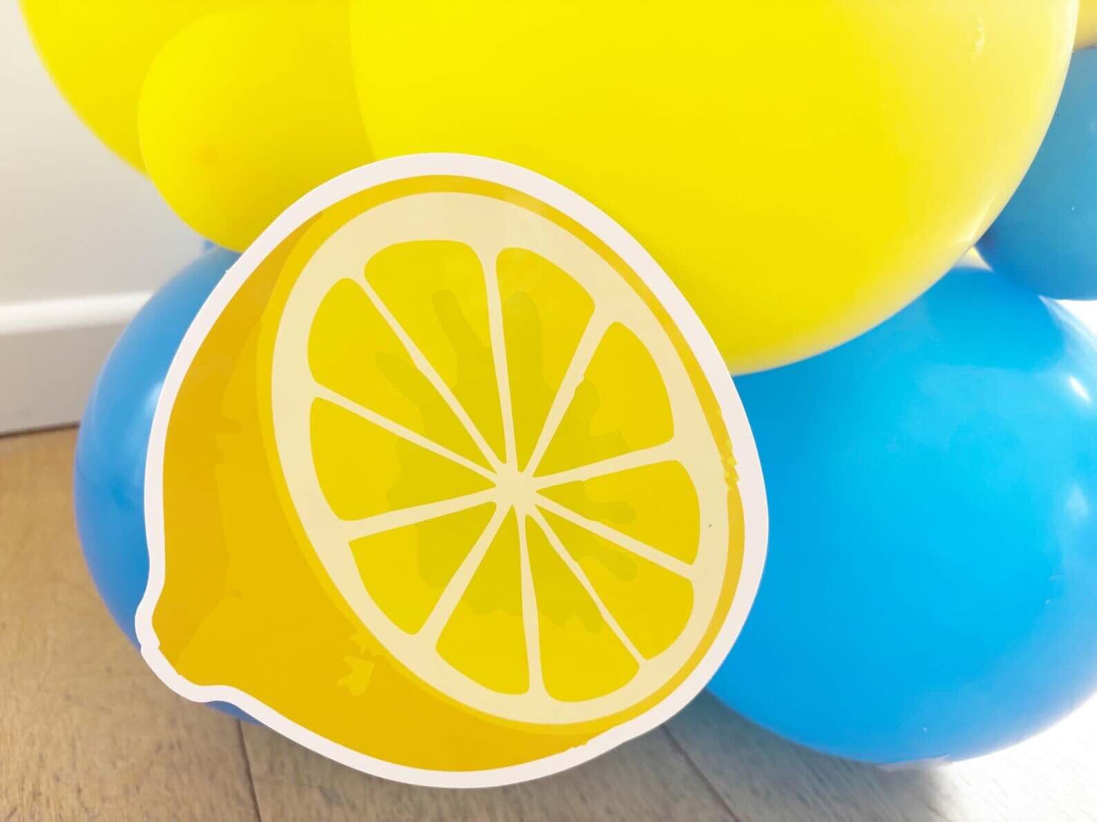 Lemon Birthday Balloon Sculpture