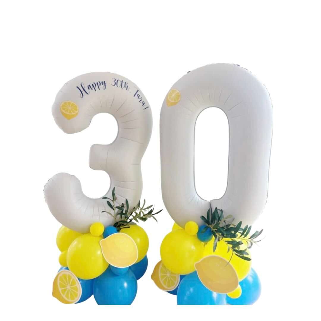 Lemon Birthday Balloon Sculpture