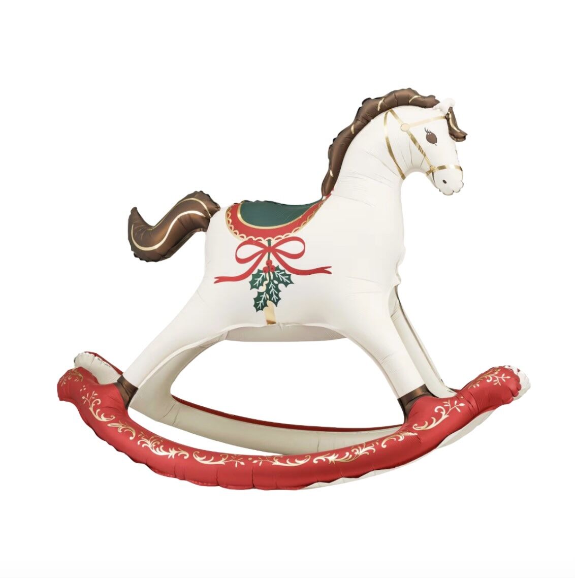 Christmas Rocking Horse Foil Balloon