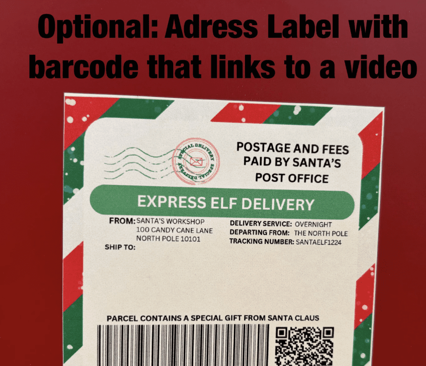 Elf Arrival Envelope Set