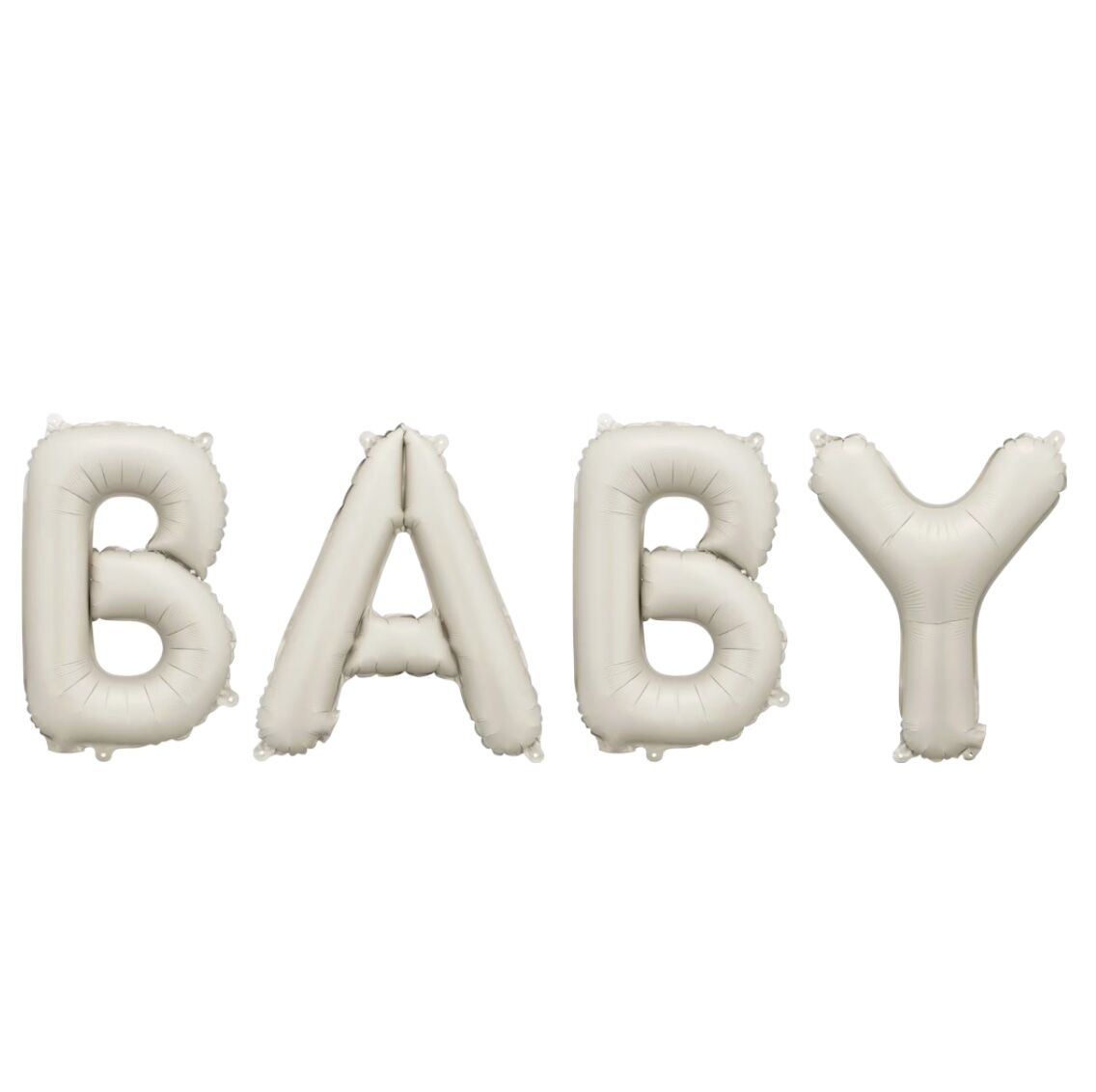 Beige 'Baby' Foil Balloon