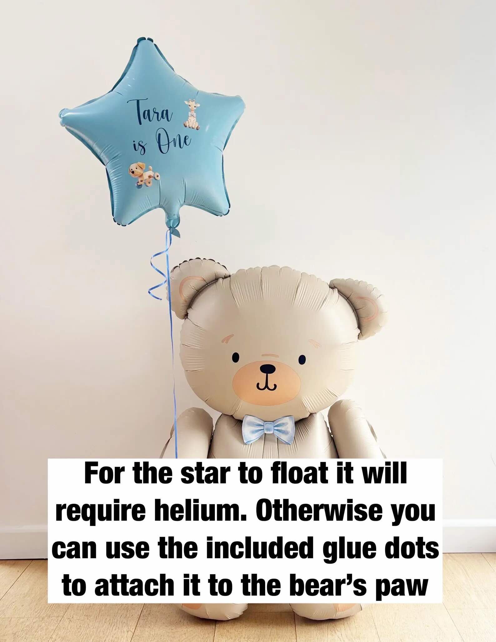 DIY Personalised Teddy Bear Balloon