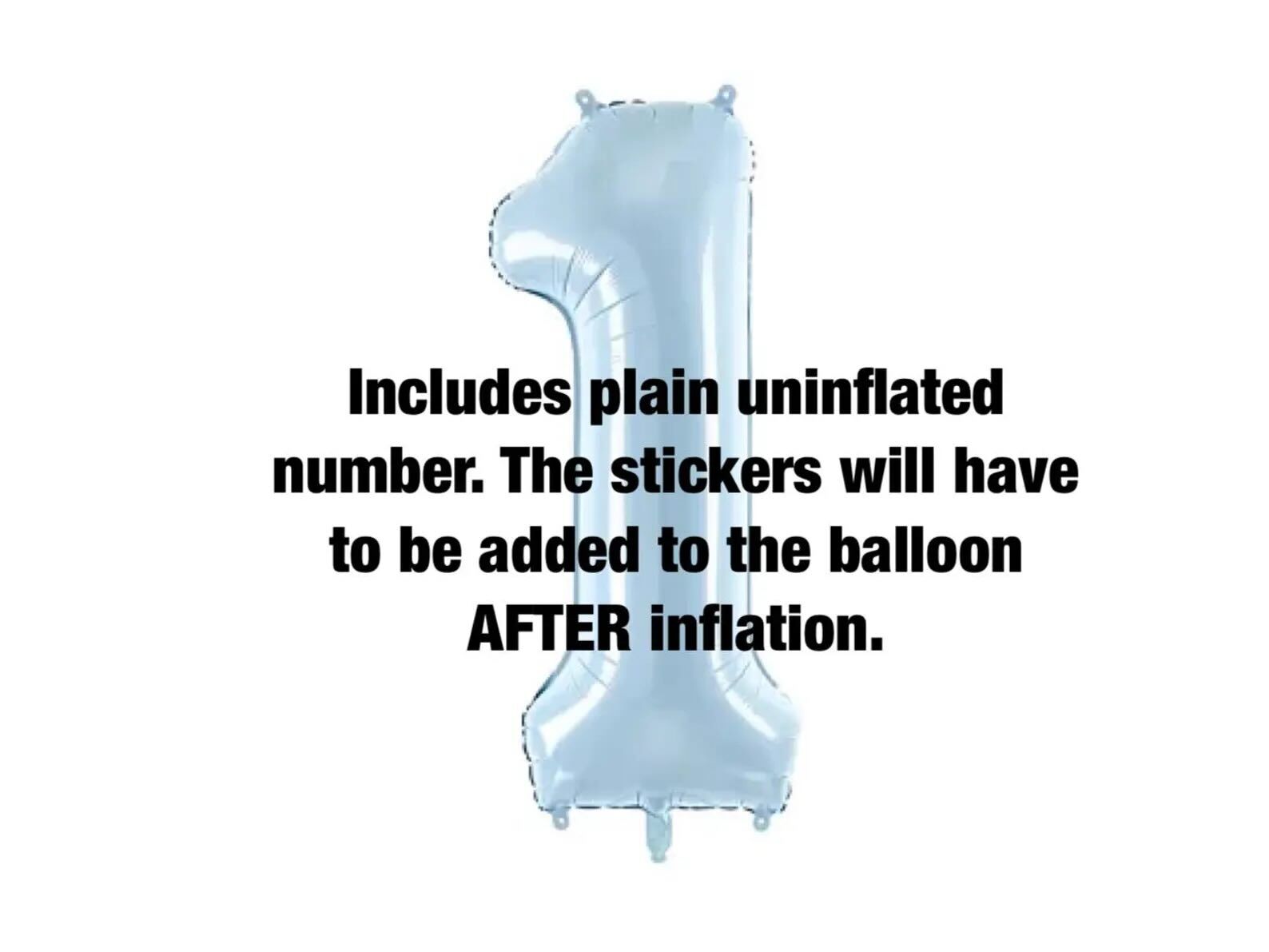 Personalised Uninflated Bear Birthday Balloon