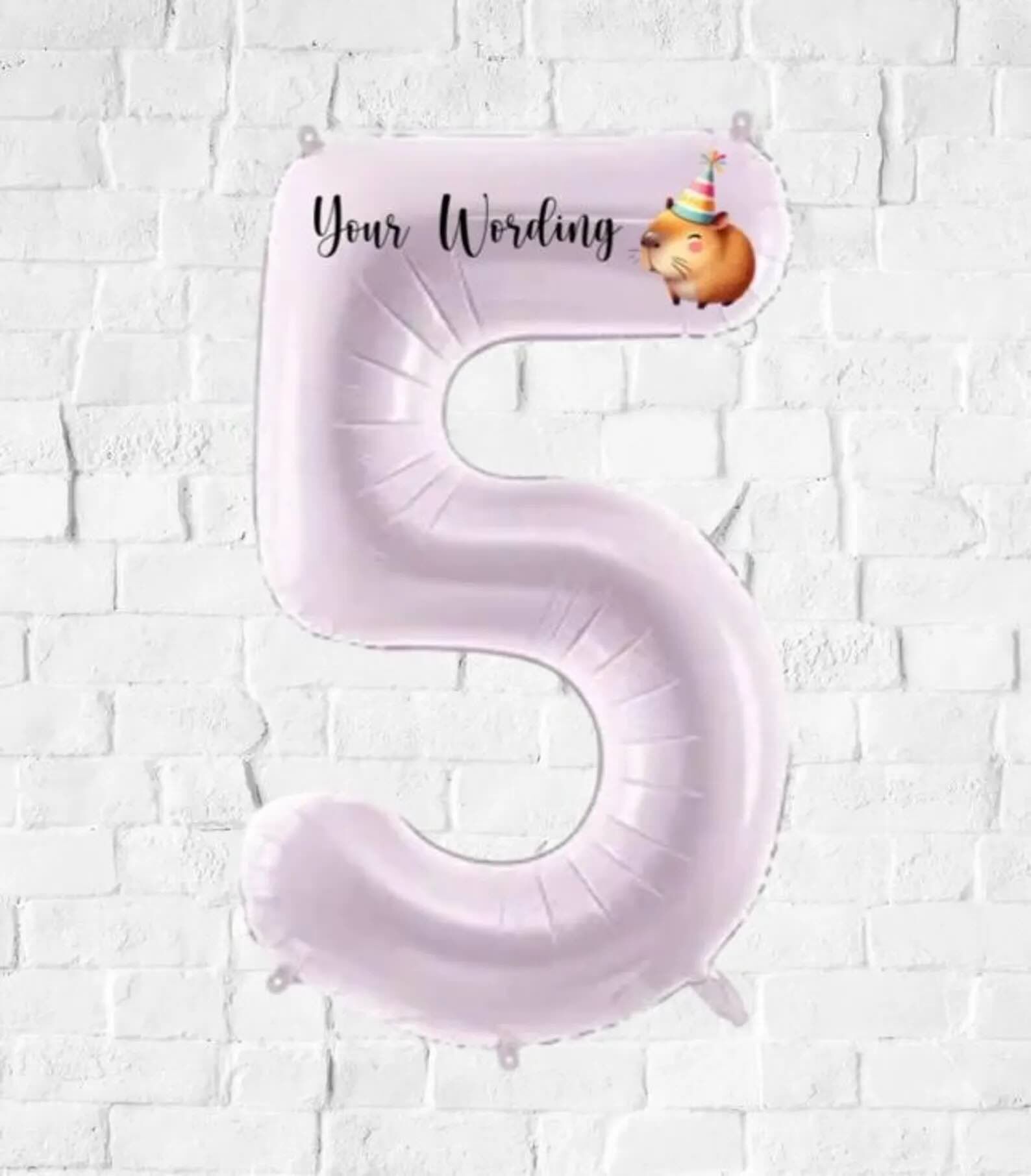 Personalised Uninflated Capybara Balloon