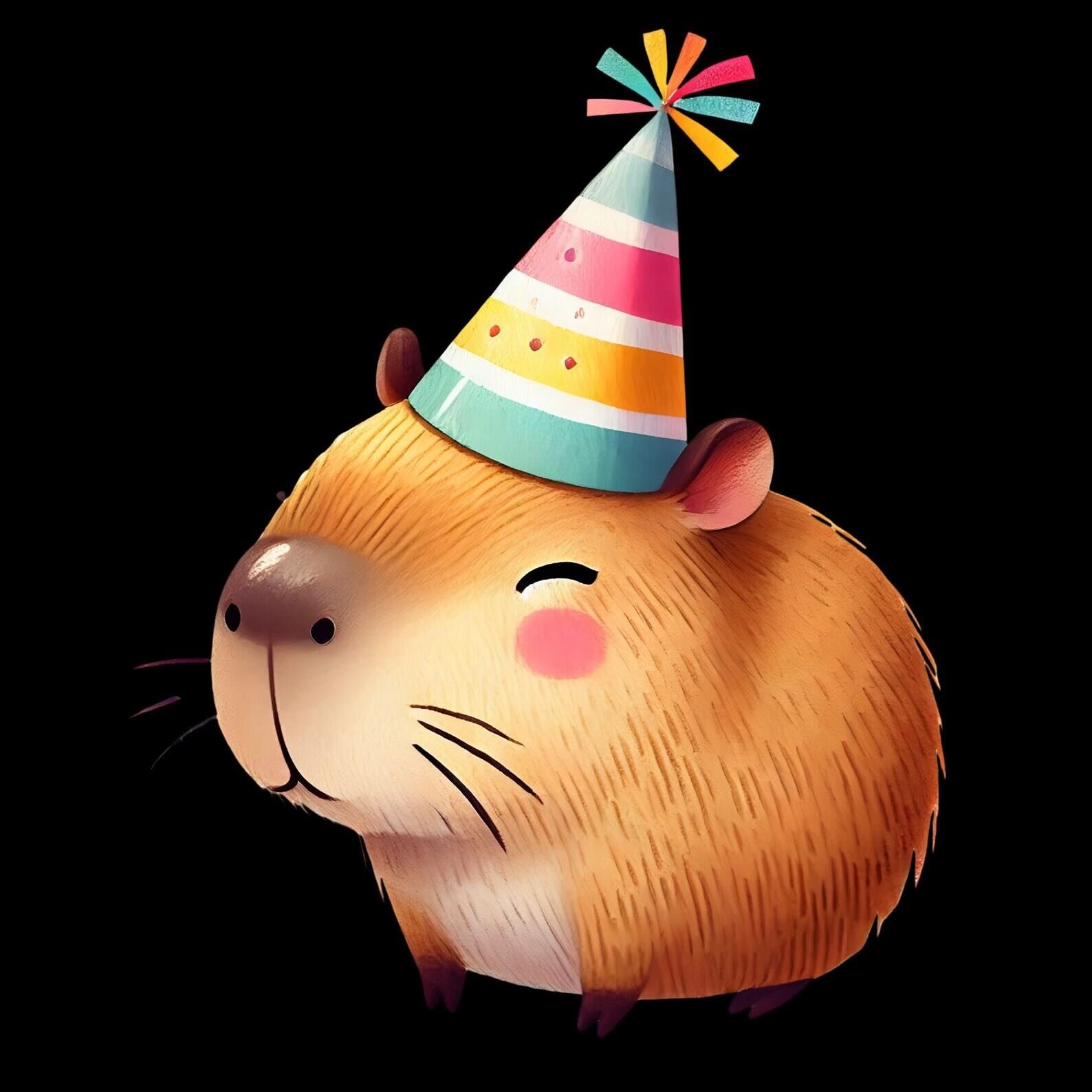 Personalised Uninflated Capybara Balloon