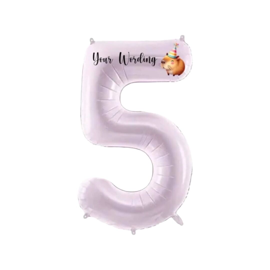 Personalised Uninflated Capybara Balloon