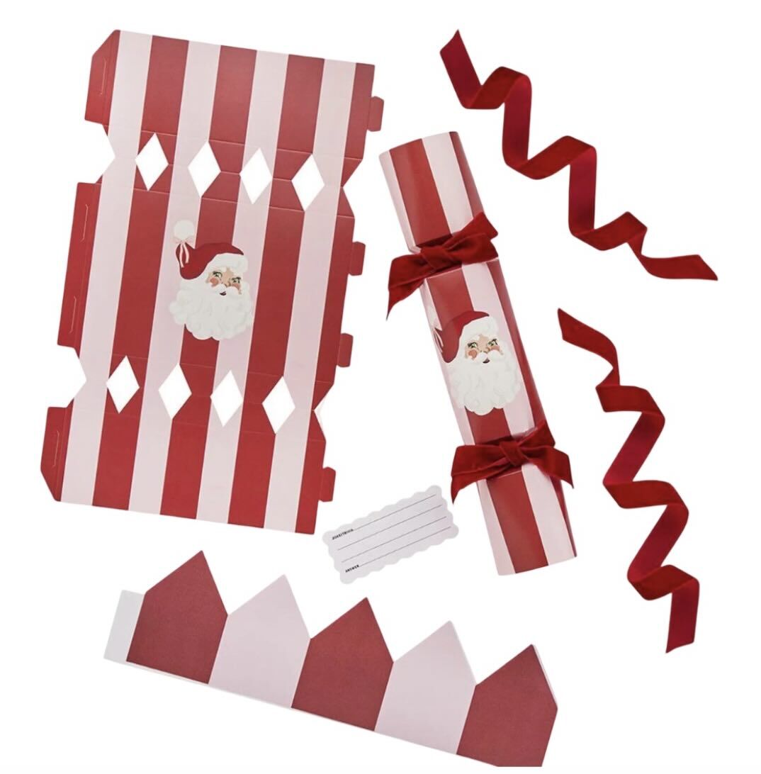 DIY Pink Santa Crackers