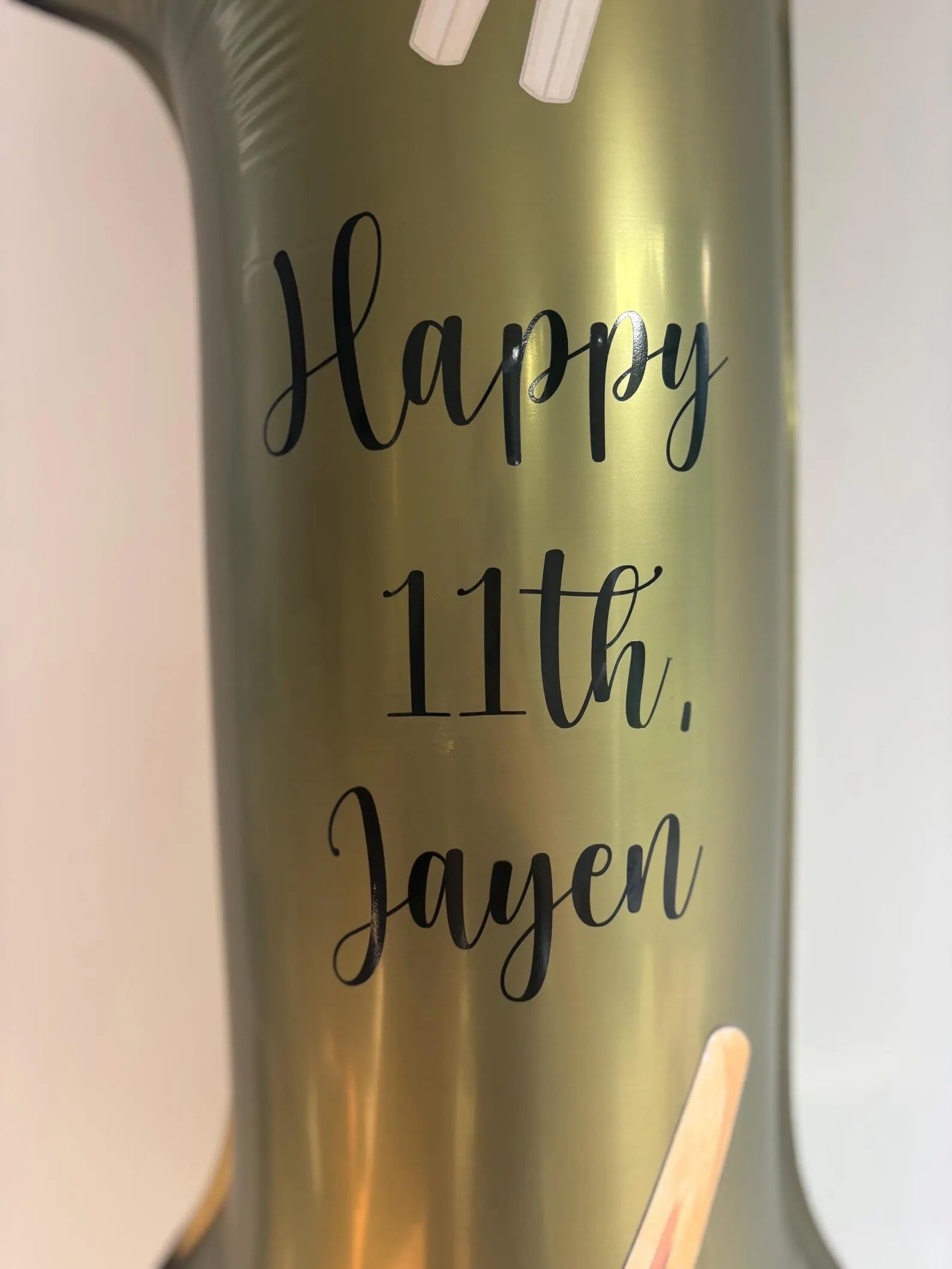 Personalised Cricket Themed Number Balloon Set