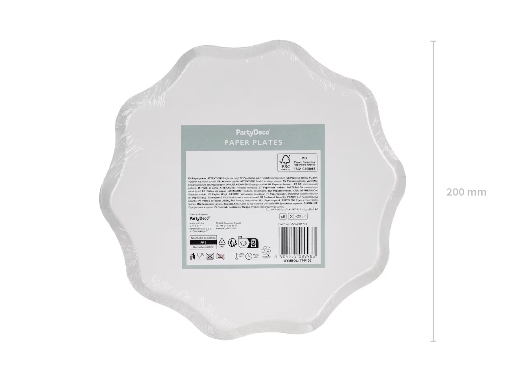 Floral Cream Paper Plates