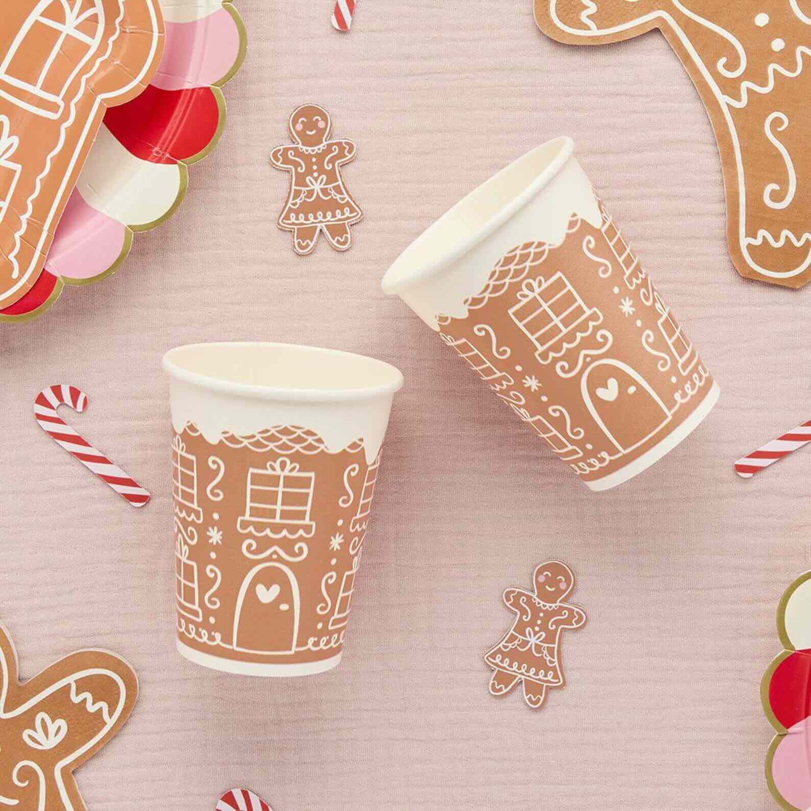 Gingerbread House Paper Cups