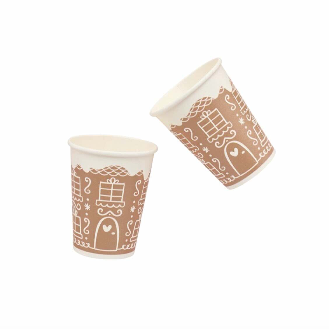 Gingerbread House Paper Cups
