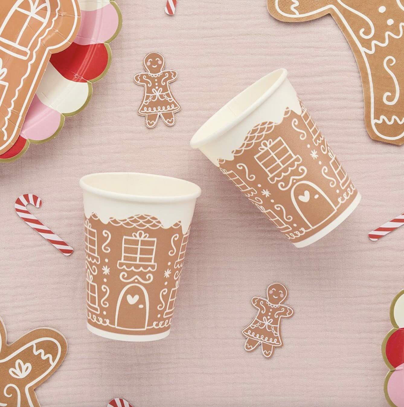 Paper Gingerbread House Garland