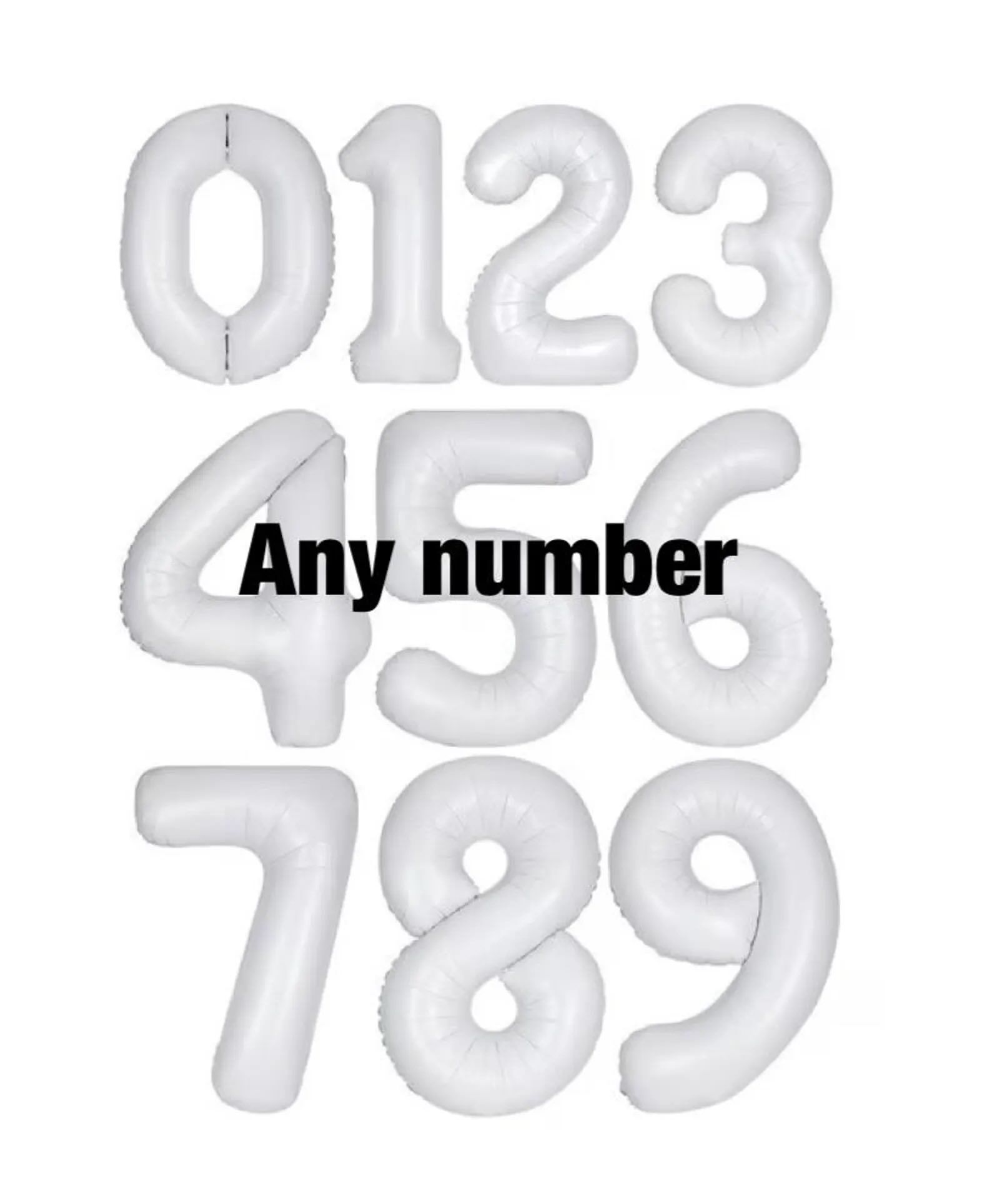 Personalised Golf Themed Number Balloon Set