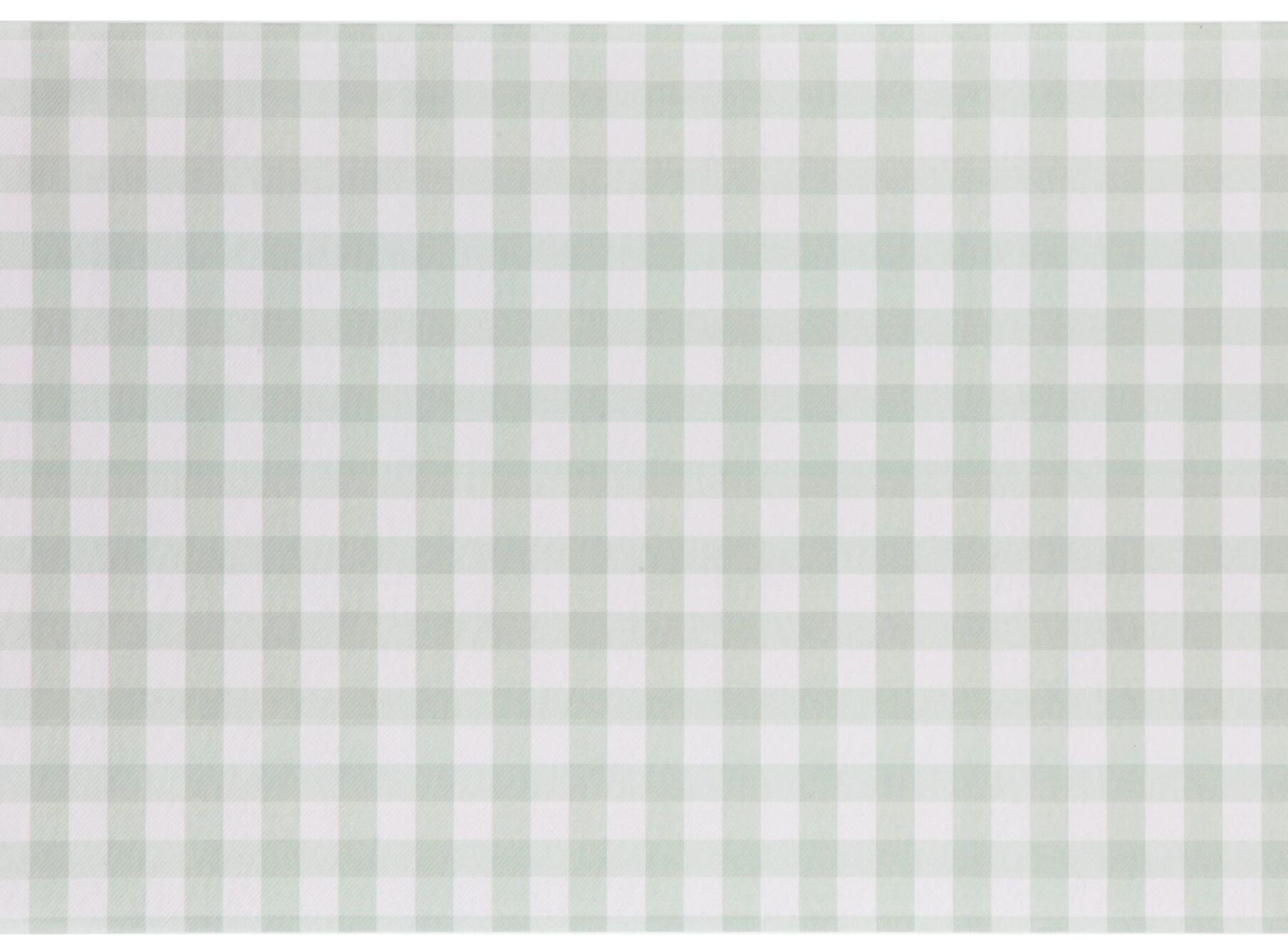 Sage Green and Beige Chequered Table Runner