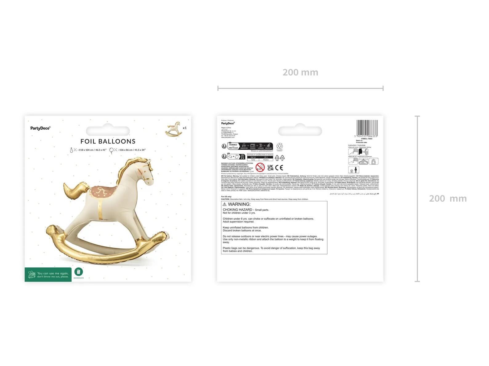 Rocking Horse Foil Balloon