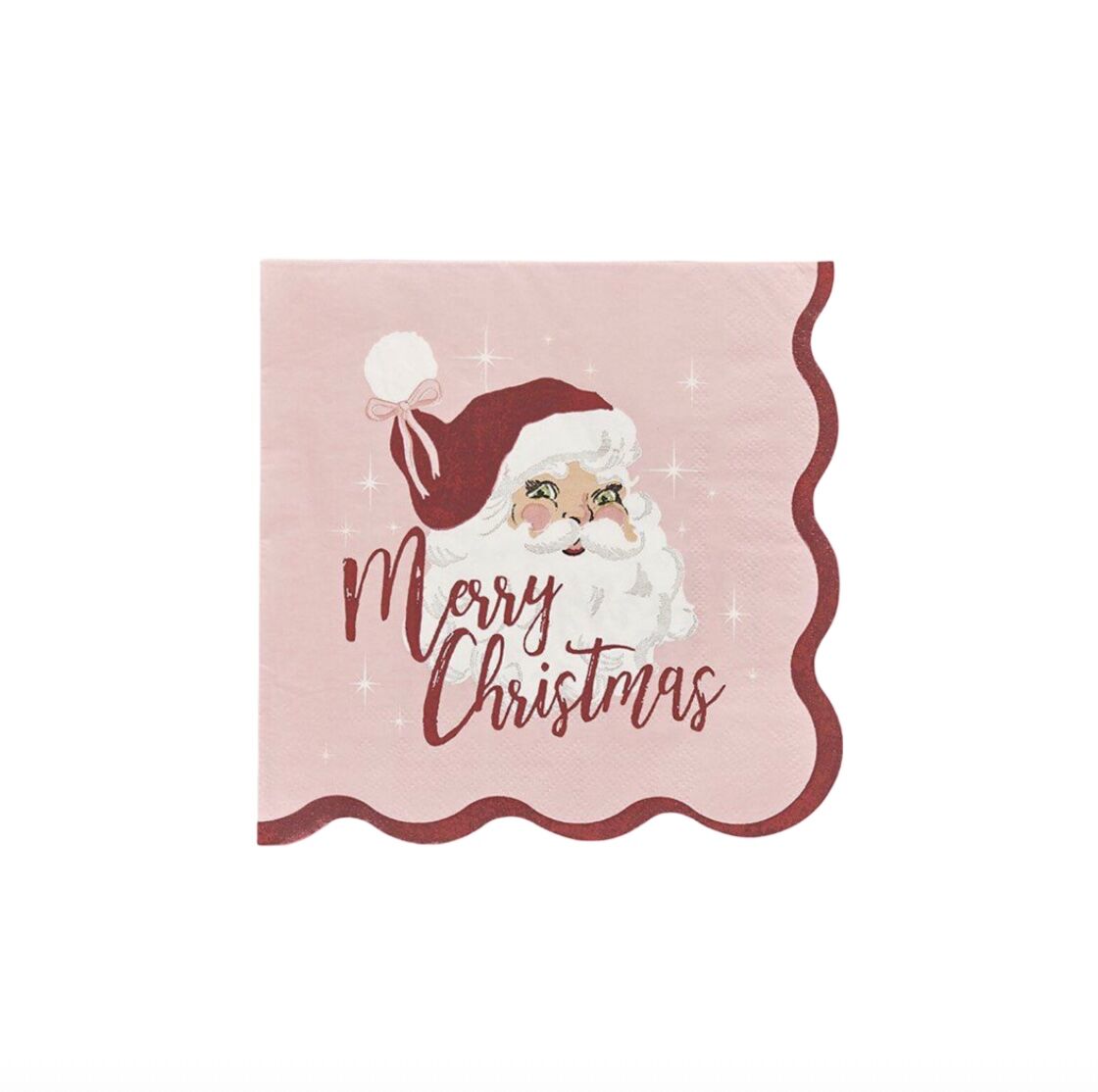 Pink Santa Napkins