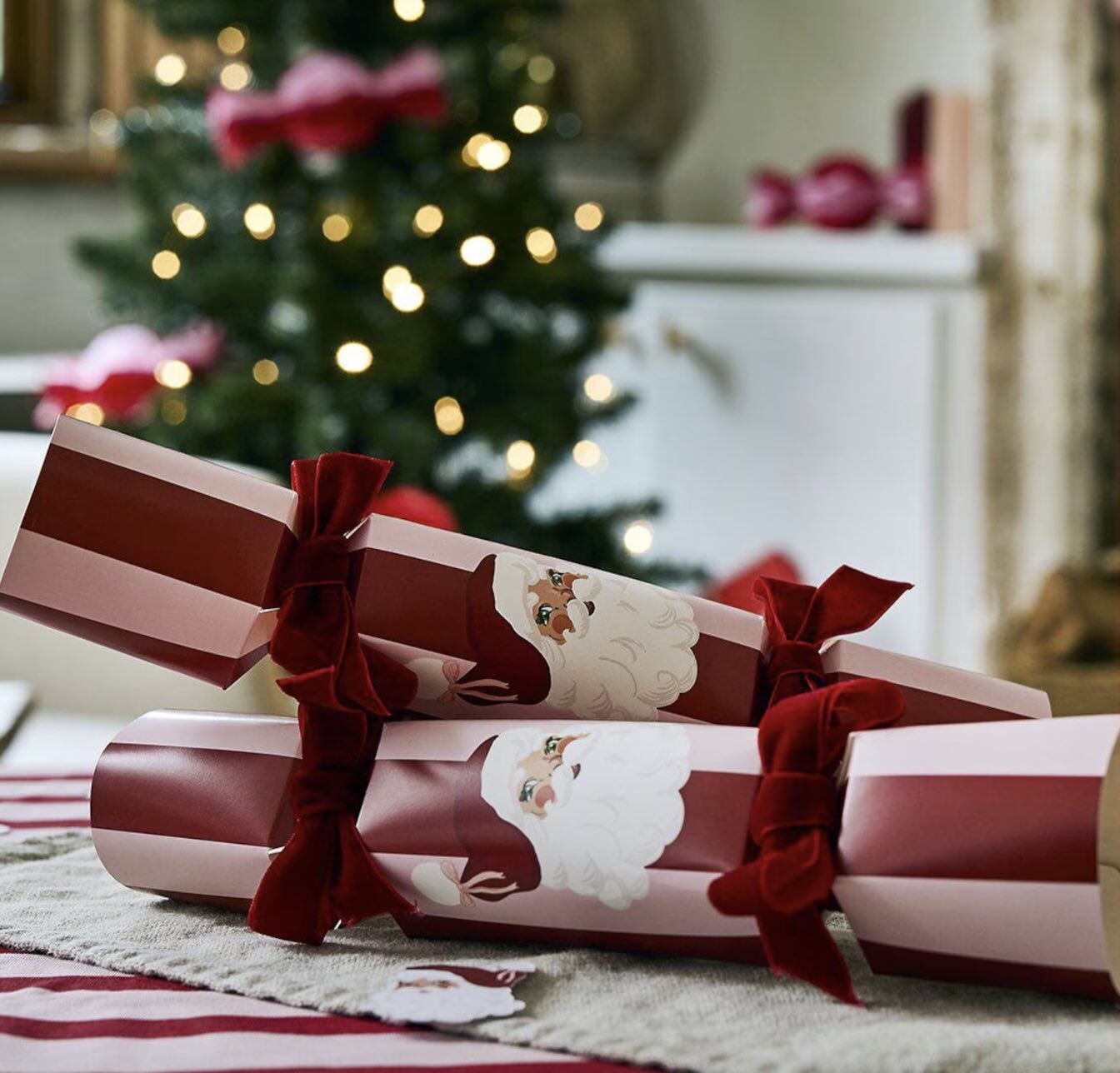 DIY Pink Santa Crackers