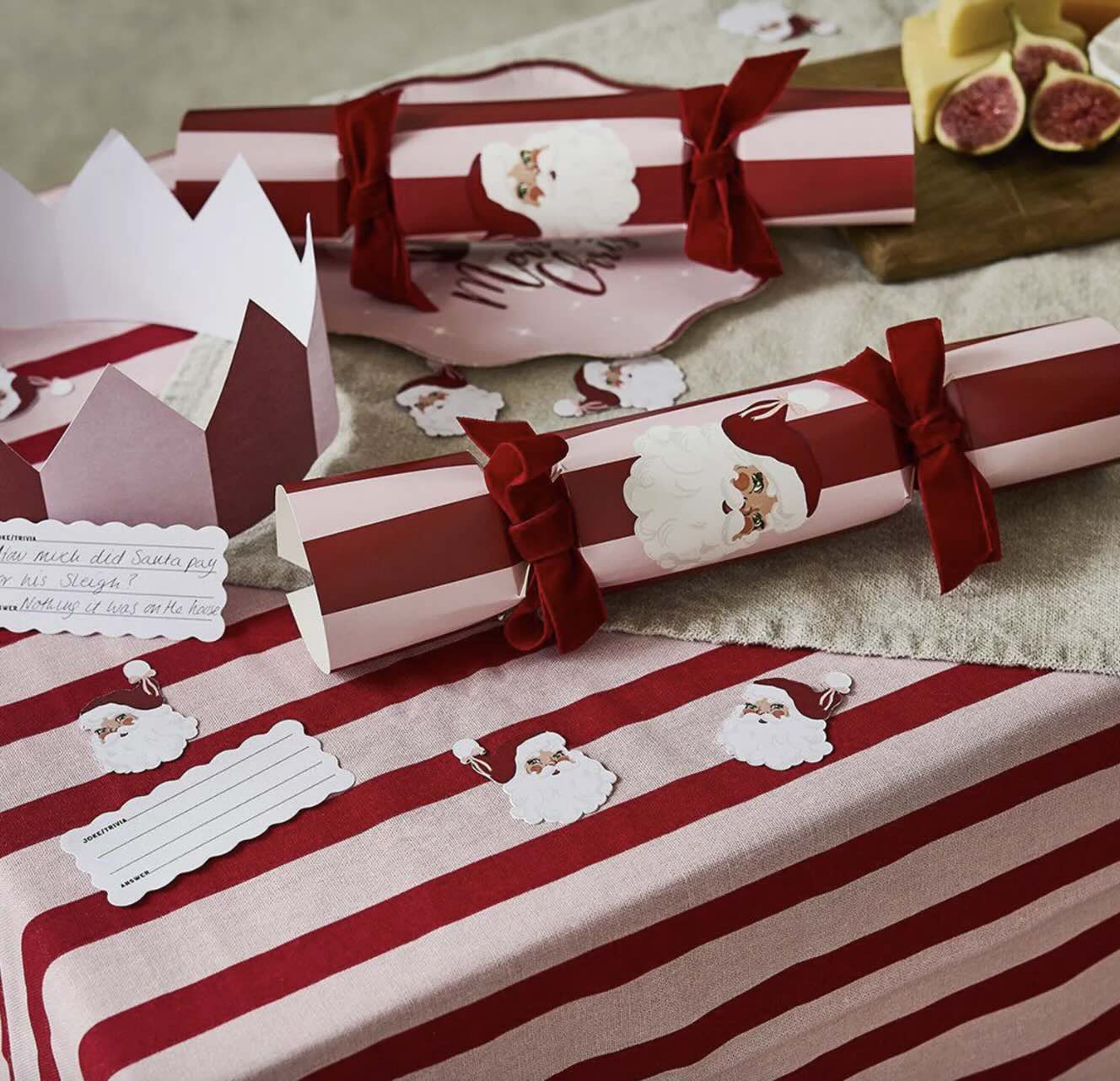 DIY Pink Santa Crackers