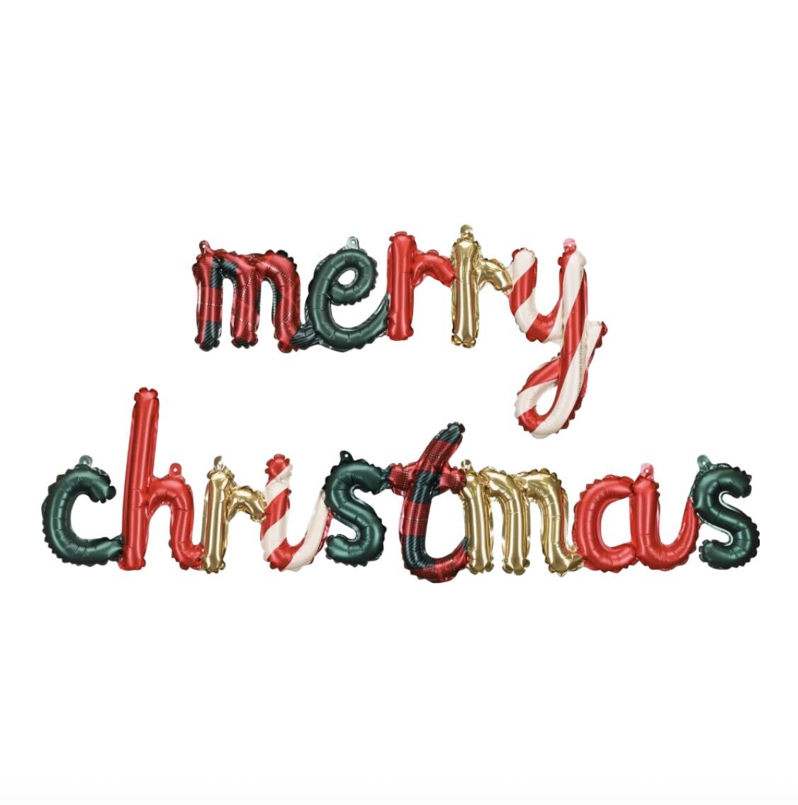 Merry Christmas Script Foil Balloons