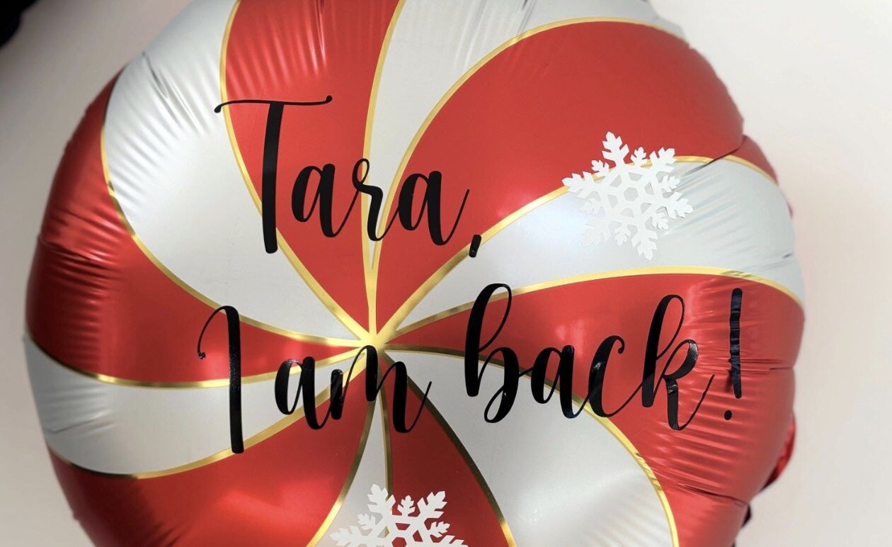 Elf Arrival Balloon and Swing Set