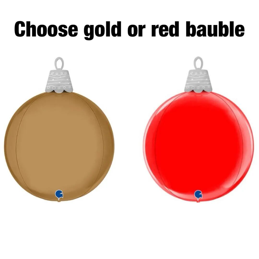 Elf Arrival Balloon Bauble Set